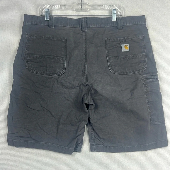 Carhartt Rugged Flex Fit Canvas Work Shorts Mens Size 40 Relaxed Fit Gray FLAWS - Picture 2 of 14